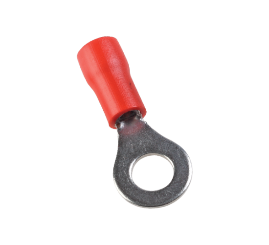 Кабелна обувка изолирана червена 1мм2 отво 5мм отвор /цена за 100бр пакет/ main image