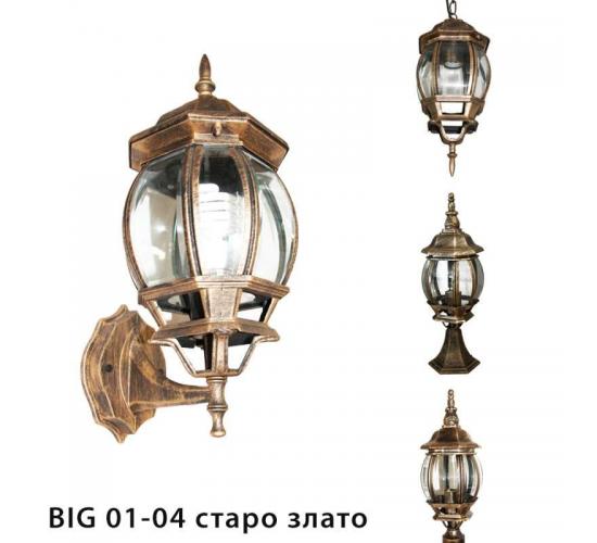 Фенер старо злато стенен  Е27 PACIFIC BIG main image