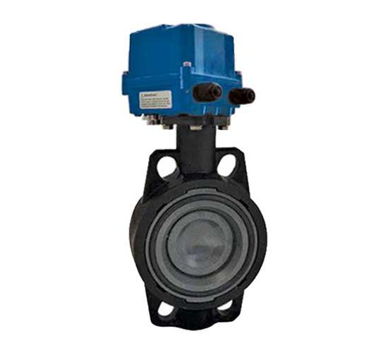 ПВЦ Кран бътерфлай със задвижка без фланци ф110 main image