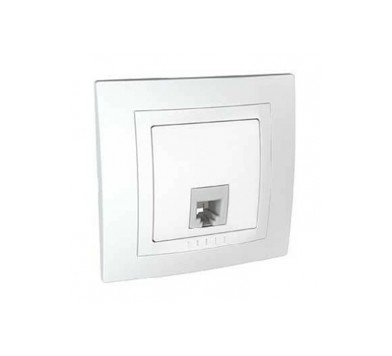 Телефонна розетка RJ11 Unica бял цвят ДО ИЗЧЕРПВАНЕ НА КОЛИЧЕСТВАТА main image