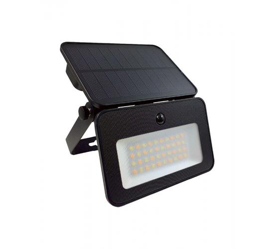 СОЛАРЕН LED ПРОЖЕКТОР ATAKAMA 10W 1000Lm 3xCCT 18650 Li Ion 3.7V 2200 mAh IP65 ЧЕРЕН main image