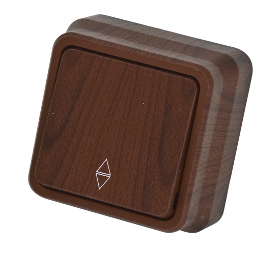 Ключ гюнсан девиаторен открит монтаж тъмен махагон main image