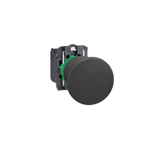 Бутон пластмасов черентип гъба 22 мм пружинно връщане без маркировка 1NO main image