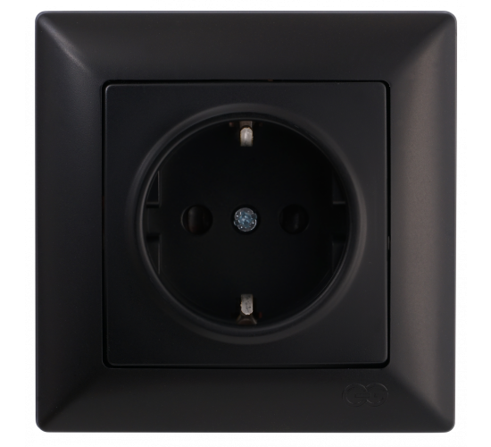 Контакт +2USB Visage черен main image