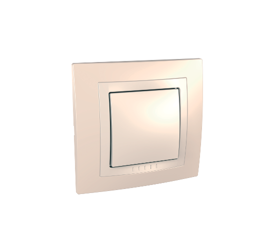 Ключ девиаторен схема 6 10A 250VAC Unica крем main image