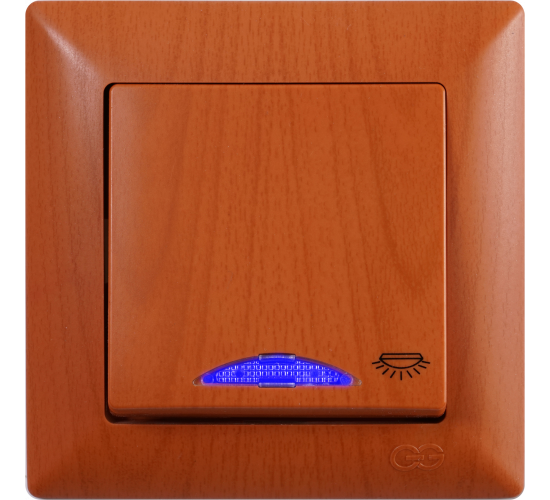 Ключ стълбищен светещ Visage светъл махагон main image