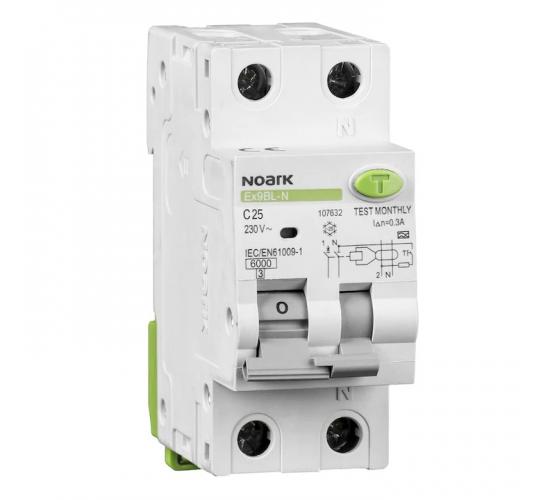 Комбинирана дефектнотокова защита 1P+N C25А 30mA AC NOARK main image