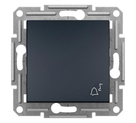 Бутон със символ звънец Asfora антрацит main image