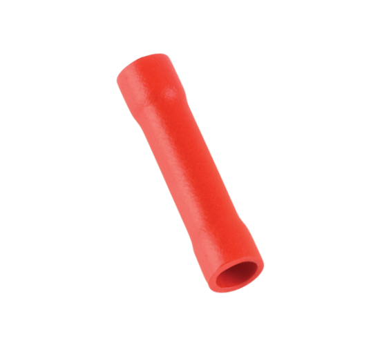 Кабелно съединение изолирано 1мм2/25мм дължина червено/цена за пакет от 100бр/ main image