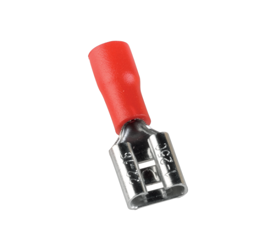 Кабелна обувка женска изолирана 1мм2 2-250 червена/100бр в пакет main image