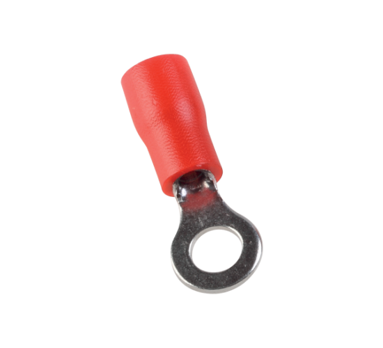 Кабелна обувка RVL изолирана червен 1мм2 отвор 4мм/цена за 100бр пакет main image