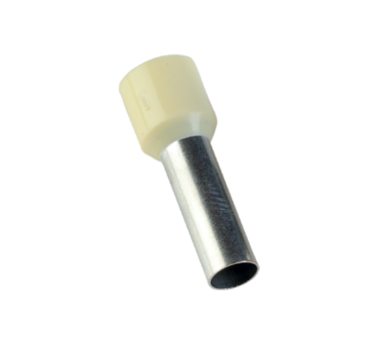 Кабелен накрайник изолиран 16мм2/18мм Е1618/млечно жълт/100бр в пакет main image