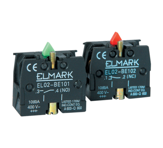 Допълнителен контакт EL02-BE 102 1НЗ IP20 червен main image