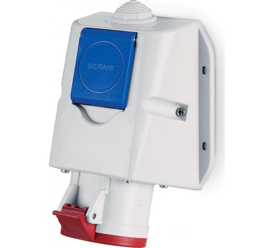 Комбиниран контакт 3P+N+Е 16A+шуко IP54 серия Optima Combi Scame main image