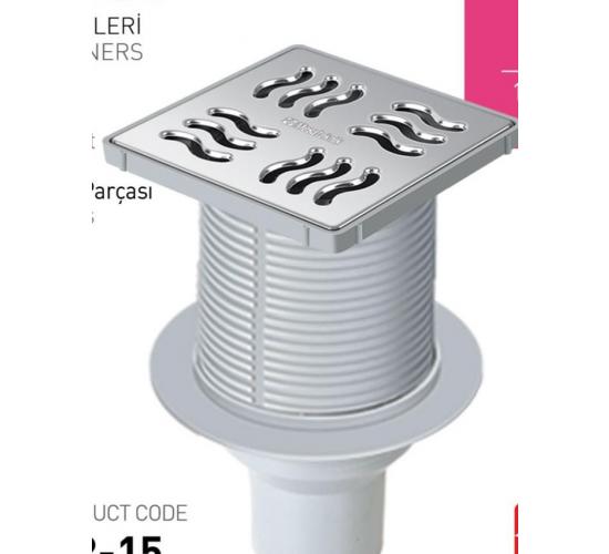 Сифон подов MESA &Oslash;50 100ммх100мм с воден затвор main image