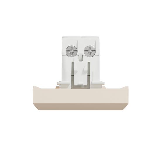 Ключ единичен 16А 2 модулен слонова кост NU326144 main image