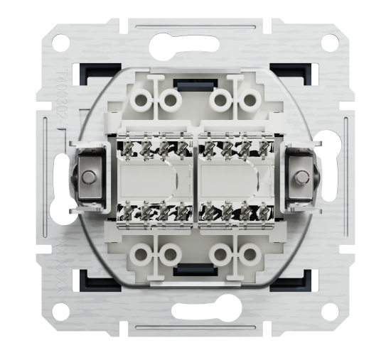 Компютърна розетка 2xRJ45 сat5e UTP антрацит EPH4400171 main image