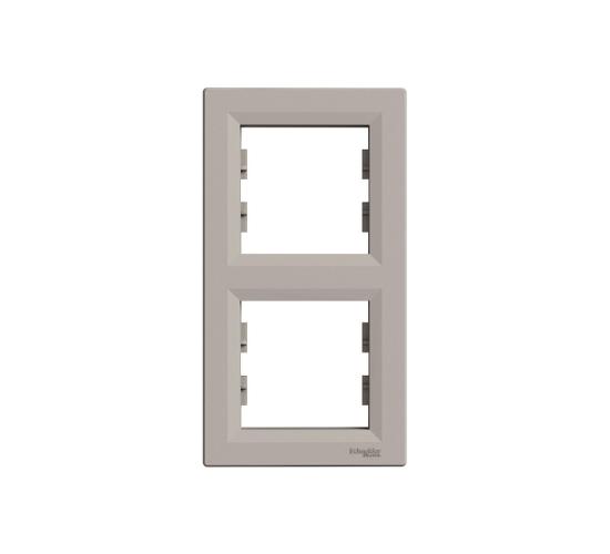 Рамка двойна вертикална Asfora бронз main image