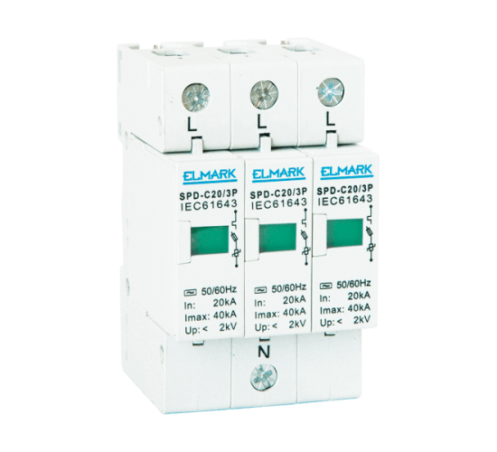 Катоден отводител SPD-В40/3Р 40кА main image