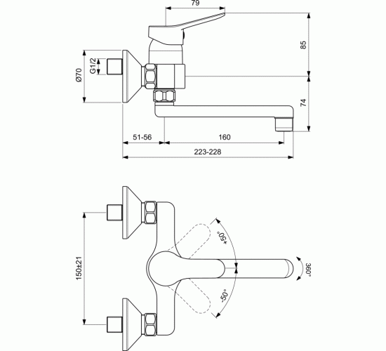 Смесител стоящ за умивалник Scorpio BC165AA main image