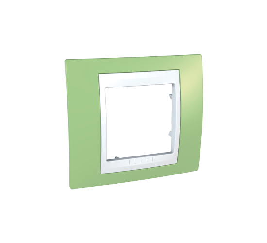 Рамка единична Unica ябълково зелена/бяло ДО ИЗЧЕРПВАНЕ НА КОЛИЧЕСТВАТА main image