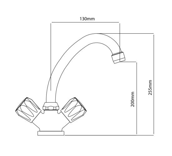Смесител за кухня стоящ DAHLIA main image
