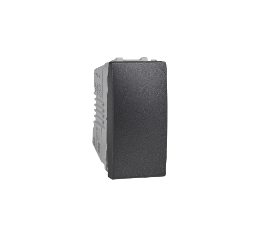 Ключ единичен схема 1 едномодулен 10A 250VAC Unica графит main image