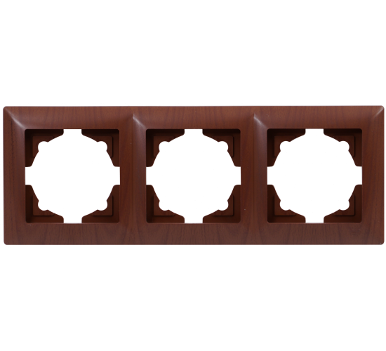 Рамка тройна Visage тъмен махагон main image