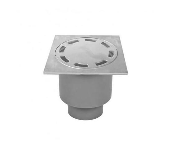 Подов сифон PVC с клапа &Oslash;50мм 100ммх100мм main image