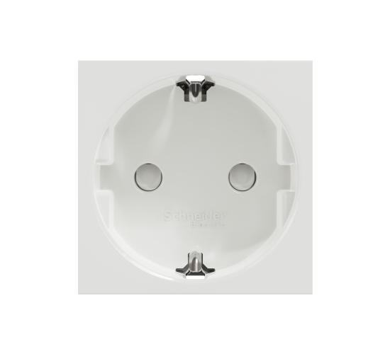 Контакт шуко с Детска защита 2P+E 16A бял механизъм New Unica NU303718 main image