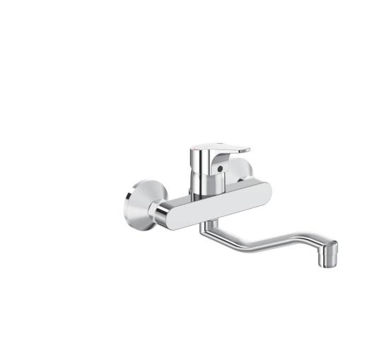 Кухненски смесител стенен с тръбен чучур SEVA NEXT B1929 main image