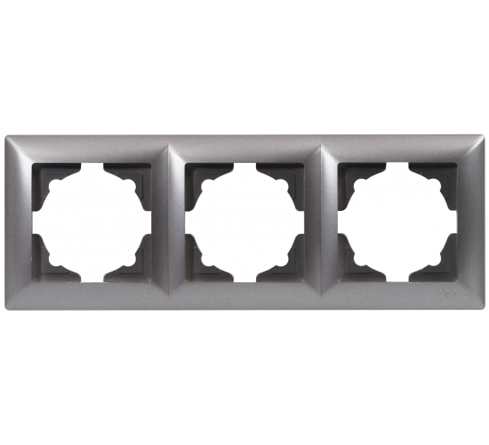 Рамка тройна Visage сива main image