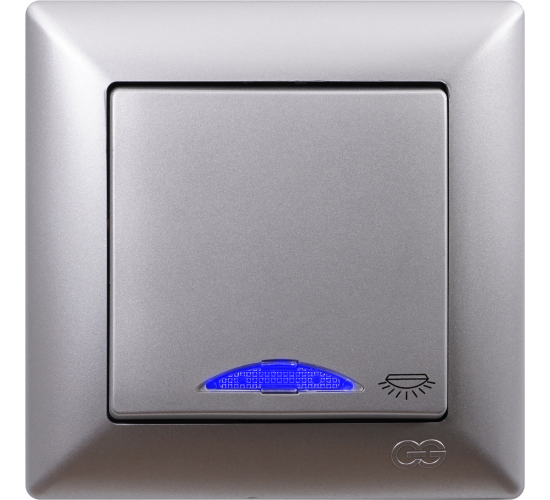 Ключ стълбищен светещ Visage сив main image