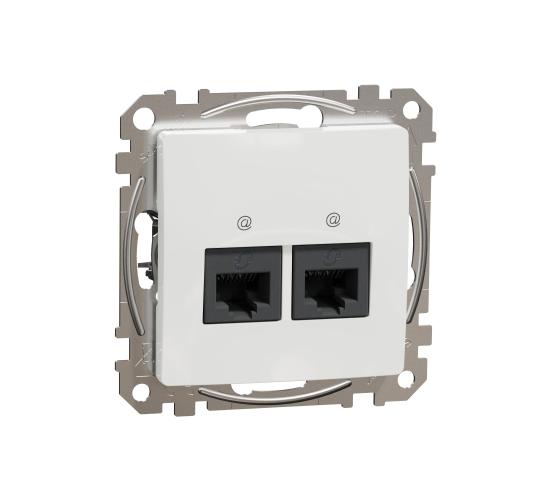 Компютърна розетка двойна бяла SDD111452 main image