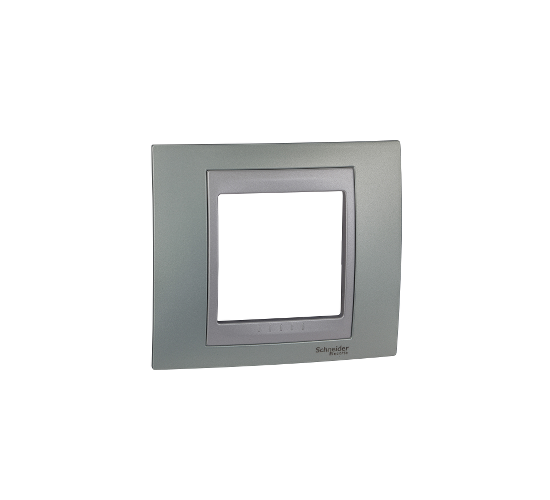 Рамка единична Unica Top флуорит/алуминий main image