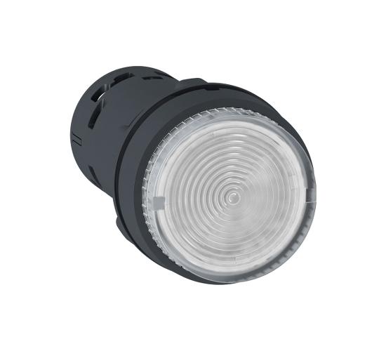 Светещ бутон с вграден LED - 22 мм,пружинно връщане-прозрачен,24V AC/DC,1NO main image