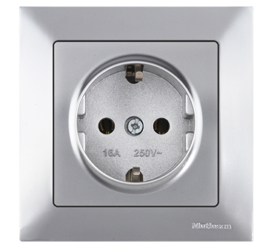 Контакт единичен Mutlusan Candela сив main image