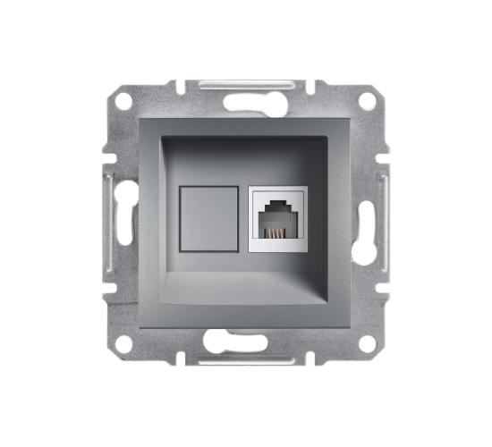 Телефонна розетка RJ11 Asfora стомана main image
