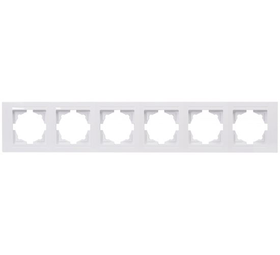 Рамка шесторна хоризонтална Visage бяла main image