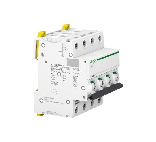 Автоматичен прекъсвач Acti9 4P   6A крива С 400V  6 kA main image