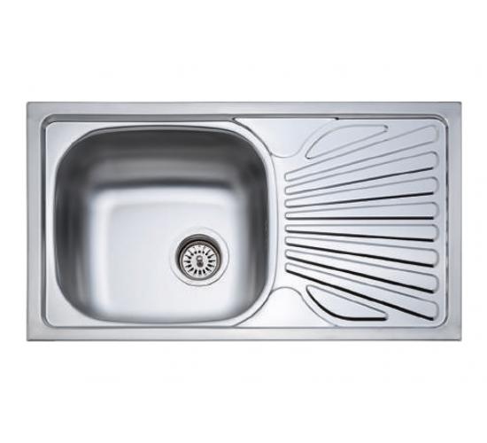 Мивка 760x435x160 мм с един отвор за смесител - Модел: DE 101-06 main image