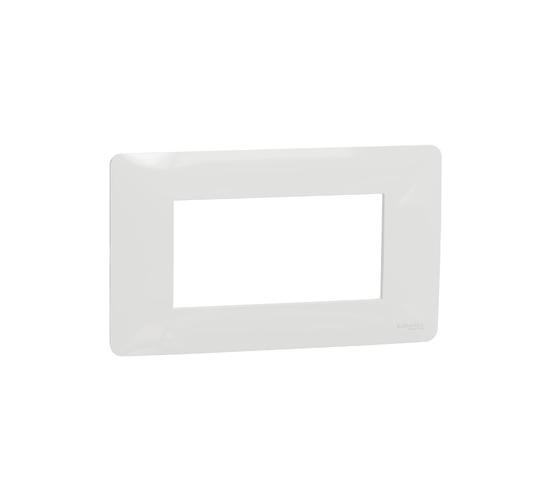 Четиримодулна рамка Unica Studio бяла италиански стандарт main image