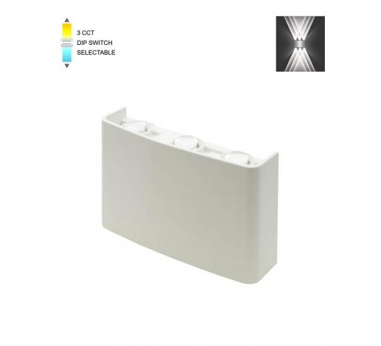 Фасаден Аплик 6W-CCT IP65 бял main image