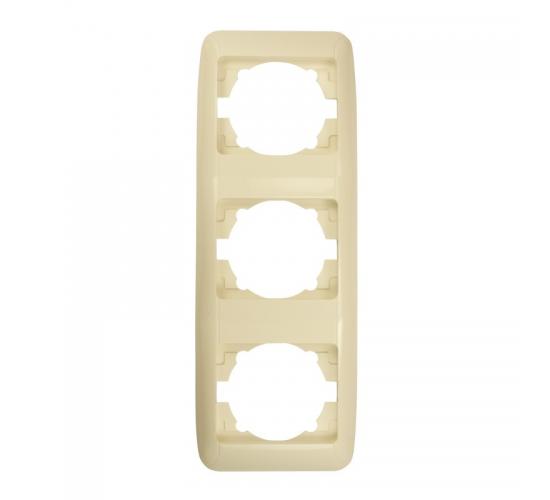 Рамка тройна вертикална Fantasy крем main image