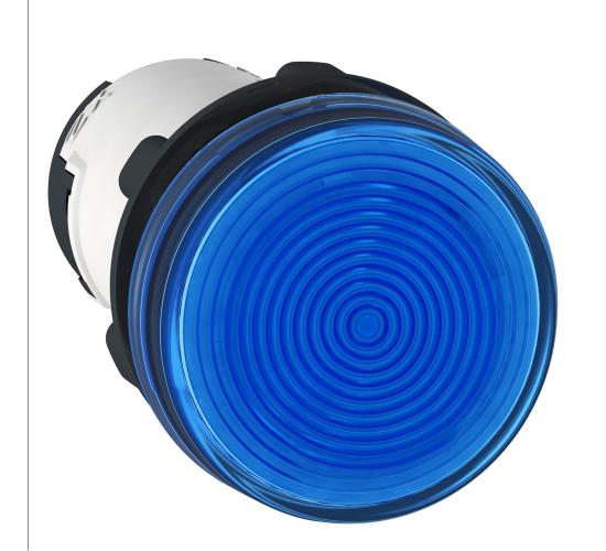 Сигнална лампа пластмасова синя леща за BA9s крушка, <= 250 V main image