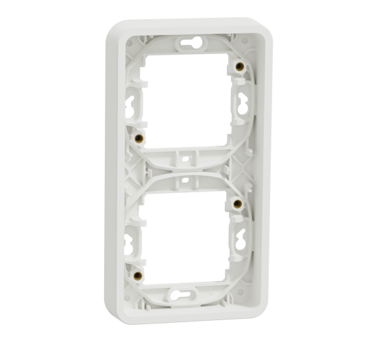 Mureva двойна вертикална рамка за скрит монтаж бяла MUR39151 main image