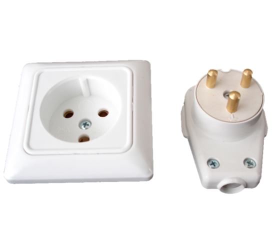 Контакт усилен + щепсел 25А 230V main image