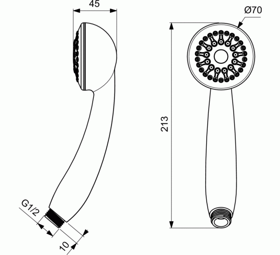 Душ Слушалка SevaJET B9391AA main image