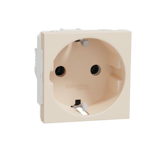 Контакт шуко 2P+E 16A 2 модулен NU303644 main image