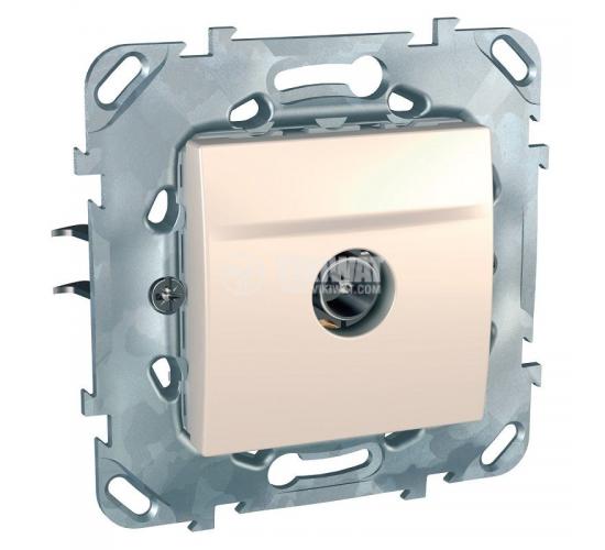 Розетка единична за TV мъжки конектор механизъм, Unica слонова кост  ДО ИЗЧЕРПВАНЕ НА КОЛИЧЕСТВАТА main image